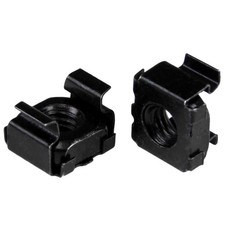 100-Pack M6 Square Hole Cage Nuts and Installation 100-pack, Black picture