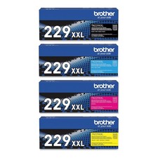 Brother TN229XXL Super High Yield Color Toner Cartridge Set CMYK picture