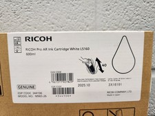 Genuine Ricoh L5160 Pro AR Ink Cartridge White 600ml M965-26  picture