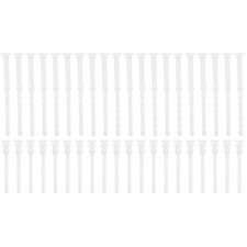 40Pcs Silicone Rubber Computer Case Fan Screws Flexible Shock Absorption White picture