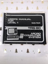 TRS-80 User's Manual for Level 1 2nd Printing 1978 Very Good Used Condition picture