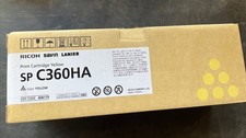 Genuine OEM Ricoh SP C360HA Yellow Print cartridge 408179 New Sealed picture