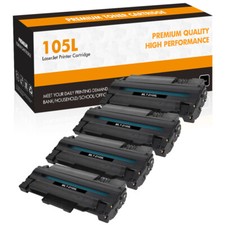 1-4PK Black MLT D105L Toner Cartridge for Sumsung 105L ML-2525 ML-2525W ML-2580n picture