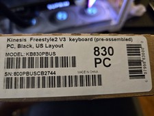Kinesis Freestyle 2 V3 Keyboard BLACK US Layout for PC + V3 (KB830PBUS) New picture
