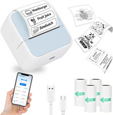 Sticker Printer with 4 Roll Paper Portable Thermal Inkless Printer | Label picture