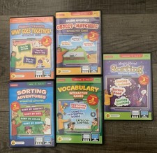 Lot of 5 Lakeshore Educational Interactive Learning Games PreK-K Math & Language picture