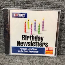 Expert Software Birthday Newsletters (CD-Rom, 1995) Windows 95 & 3.1 New Sealed picture