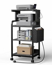 4-Tier Printer Stand with Storage, Printer Cart with Adjustable Shelf picture