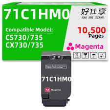71C1HM0 Magenta Toner Cartridge Compatible for Lexmark CS730 CS735 CX730 CX735 picture