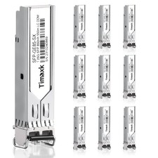 10-Pack 1.25G SFP 1000Base-SX LC Multimode 850nm 550m Fiber Transceiver, with... picture