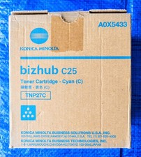 Konica Minolta TNP-27 Toner Ctg A0X5433 Cyan for Konica Minolta Bizhub C-25 NEW picture