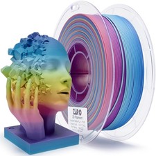 Ziro 3D Rainbow/Gradient Matte-PLA 1.75mm 1kg, Dimensional Accuracy +/- 0.03mm picture