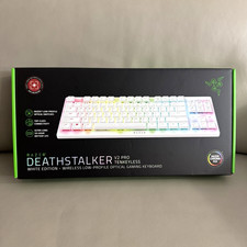 Razer DeathStalker V2 Pro TKL Wireless/Bluetooth Illuminated Keyboard, White picture