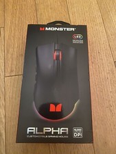Monster Alpha Customizable Gaming Mouse LED RGB Lights 16000 Ultra High DPI NEW picture