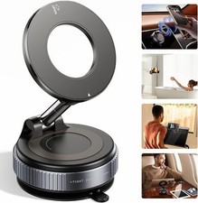 360° Adjustable Magnetic Vacuum Suction Cup Car Phone Holder Mount for MagSafe picture