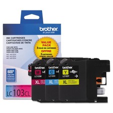 Brother LC1033PKS, LC-103, 3.7 x 2 x 4.7 inches (3 Count , Pack of 1), Colors  picture