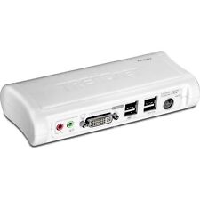 TRENDnet 2-Port DVI USB KVM Switch & Cable Kit with Audio, Manage Two PCs, 2 x picture