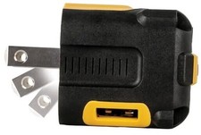  Heavy Duty NeverBlock USB Charger, Angled Dual Port 12W No Size Black, Yellow picture