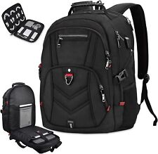Laptop Backpack with Cable Organizers Extra Large Deep Black(with Case)  picture