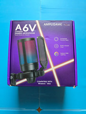 FIFINE USB Microphone PC PS5 Condenser Mic Quick Mute RGB Indicator - Black picture