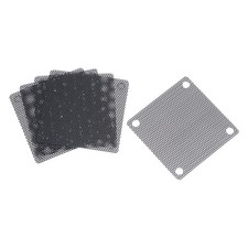 PC Dust Fan Screen with Screws for Cooling Dustproof Case Cover PVC 50mm 5pcs picture