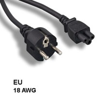 10PCS 6' EU Europe 3 Prong Notebook AC Power Cord IEC60320 C5 to CEE 7/7 SCHUKO picture