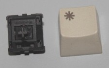 ATARI MEGA ST KEYBOARD PARTS - 1X KEY CAP AND 1X MICROSWITCH - TESTED WORKING picture
