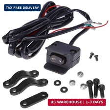 12V Winch Rocker Thumb Switch with Mounting Bracket Handle Bar Control Switch fo picture