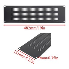 1/2Pcs Metal Blank Rack Mount Panel Spacer 1U 2U 3U Vented for 19