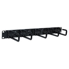Quest Manufacturing Horizontal Cable Manager, Single Rings, 1 Unit, 50 Cables, 1 picture