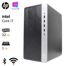 HP i7 CPU / DDR4 32GB / 1TB SSD HDMI WiFi Bluetooth Desktop Computer Windows 11 picture
