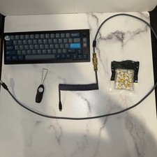 KeychronQ2 With Gateron Pro V2 Yellows+Extra Switches+Coiled Cable+Switch Puller picture