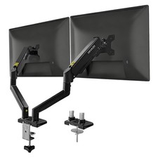 Dual Monitor Arms Gas Spring 34 Inch Curved Flat VESA Mount 22lbs Arms picture