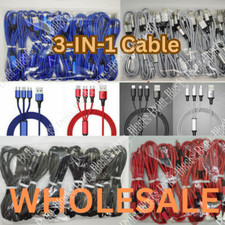 Wholesale 3A Fast Charging Cable 3 in 1 Charger Cord For iPhone USB-C Micro USB picture