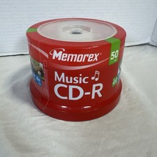 NEW SEALED Memorex Music CD-R 50 PK 40x 700MB 80 Min Recordable Spindle picture