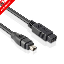 LBSC FireWire 800 to 400 9 Pin 4 Cable 6FT, DV 6 feet, Black picture