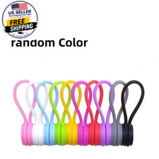 5/3/1PCS Silicone Magnetic Cable Tie Reusable Wire Organizer Clips for Bundling  picture