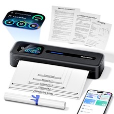 Upgraded Portable Printer with Touchscreen, M832D Bluetooth Wireless Thermal ... picture