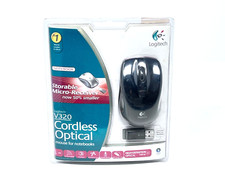 Logitech V320 (Black) Cordless Optical Mouse for NOTEBOOK 2.4 GHz Micro Receiver picture