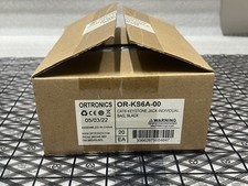 OR-KS6A-00 ORTRONICS CAT6 KEYSTONE JACK INDIVIDUAL BAG, Black (BOX OF 20) picture