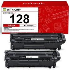 v4ink 2PK Compatible CRG-128 Toner Cartridge Replacement for Canon 128 Black ... picture