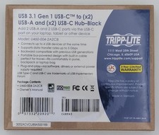 Tripp Lite USB 3.1 GEN 1 U460-004-2A2CB 2 USB-A & 2 USB-C TO USB-C Portable HUB picture