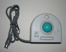 Vintage Logitech Trackman Clip-On PS/2 TrackBall 2-Button Mouse No Clip picture