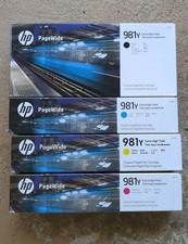 Set of 4 HP 981Y Extra High Yield PageWide Enterprise 556/586 - 2024 picture