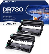 DR730 Drum Unit Replacement For Brother DR730 (2 Pack, NOT Toner) picture