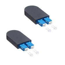 2Pcs 9/125 SC/UPC Single Mode SM Double SC Fiber Loopback Fiber Opitc Adapter aa picture