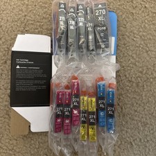 12 EZ Ink Premium Ink Cartridge CANON 270XL Black 271XL Gray Yellow Magenta Cyan picture