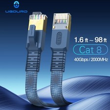 Cat 8 Ethernet RJ45 Cable Super Speed 40Gbps Patch LAN Network Gold Plated Lot picture
