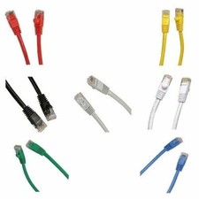 3 Colors 10 Pcs 1ft Rj45 Cat5 Cat5e Ethernet  Network Cable(Blue, Grey, Pink) picture