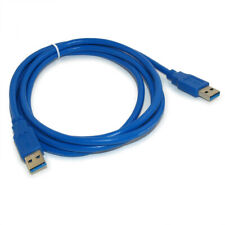 6ft USB 3.2 Gen 1 SUPERSPEED 5Gbps Type A Male to A Male Cable  BLUE picture
